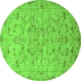 thumbnail image 1 of Ahgly Company Indoor Round Persian Green Traditional Area Rugs, 4' Round, 1 of 1