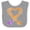 Heather and White, variant on Inktastic Fire Heart Dragons Boys or Girls Baby Bib