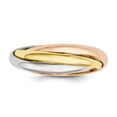 thumbnail image 3 of 14K Tri Color Gold Tri-Color Polished Rolling Ring, 3 of 4