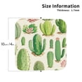thumbnail image 2 of Picia Cactus And Succulent Printed Leather Coasters for Drinks, 4" Drink Coasters Set of 4 for Tabletop Protection, Handmade Luxurious Home Décor and Housewarming Gift -Square, 2 of 6