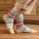 thumbnail image 3 of Calcetines de invierno de punto grueso para mujer con motivos tribales x5, 3 of 5