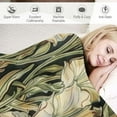 thumbnail image 3 of Awypu William Morris Vintage Floral Blanket,Rustic Soft Flannel Lightweight Blanket,Sage Green/Yellow Botanical Throw Blanket for Living Room Sofa Decor,Gifts Blanket for Women Girls All Seasons, 3 of 6