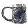 thumbnail image 2 of Ebros Moonlight Raven With Celtic Tribal Tattoo Drinking Mug Cup 6.25"W, 2 of 7
