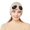 thumbnail image 3 of Warm Knitted Woolen Hats With Windproof Glasses Autumn And Winter For Men And Women Ear Protection Cap, 3 of 6
