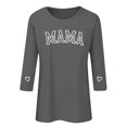 thumbnail image 4 of BVOFAR Mama Shirts for Women Round Neck 3/4 Sleeve T-Shirts Casual Letter Print Tops Mother's Day Gifts Loose Fit Tees, 4 of 6