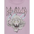thumbnail image 3 of Def Leppard Girls Graphic Crewneck Fleece Sweatshirt, Size 4-16, 3 of 3