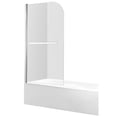 thumbnail image 5 of Anzzi 5 ft. Acrylic Left Drain Rectangle Tub in White With 34 in. x 58 in. Frameless Tub Door in Brushed Nickel, 5 of 6