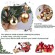 thumbnail image 3 of Christmas Tree Bauble, 24 Pieces Christmas Baubles,Shatterproof Plastic,Hanging Decoration,for Party Xmas Home Decorations (Gold), 3 of 4