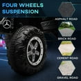 thumbnail image 4 of Aosom 12V Battery Powered Licensed Mercedes-Benz Unimog Ride on Truck White, 4 of 10