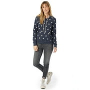Alternative Women's Printed Eco-Fleece Hoodie, Navy with White Stars XL