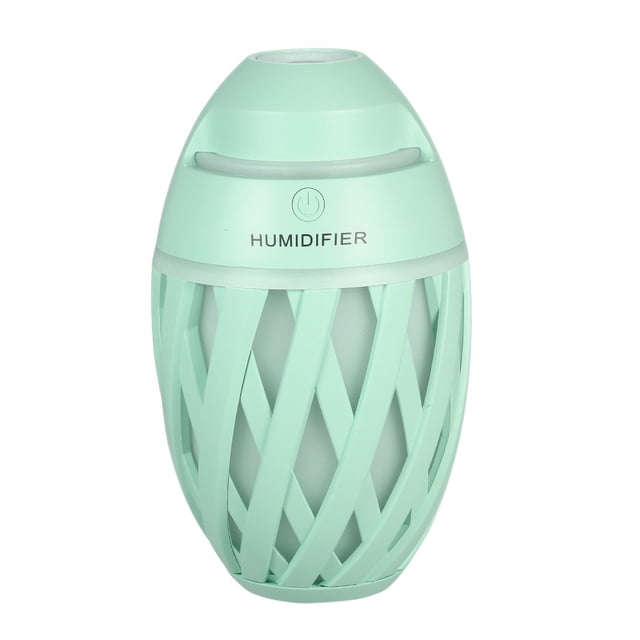 yeacher Rugby Ball-Shaped Mini Humidifier with Color-Changing Night Light, Portable Aroma Diffuser for Home, Office, and Car, Green