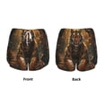 thumbnail image 3 of Salouo Tiger In The Fallen Leaf Forest Print Women's 2 in 1 Running Shorts Double-Layer Shorts Athletic Workout Gym Yoga Shorts Running Shorts for Women-Small, 3 of 7