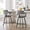 24 in Gray, variant on Hausfame 24" Swivel Counter Height Bar Stools, Linen Upholstered Full Back & Durable Metal Footrest, Blue, Set of 2