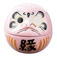 thumbnail image 2 of Pequeña muñeca Daruma de cerámica, figura japonesa en miniatura, escultura artística creativa para Rosa, 2 of 9