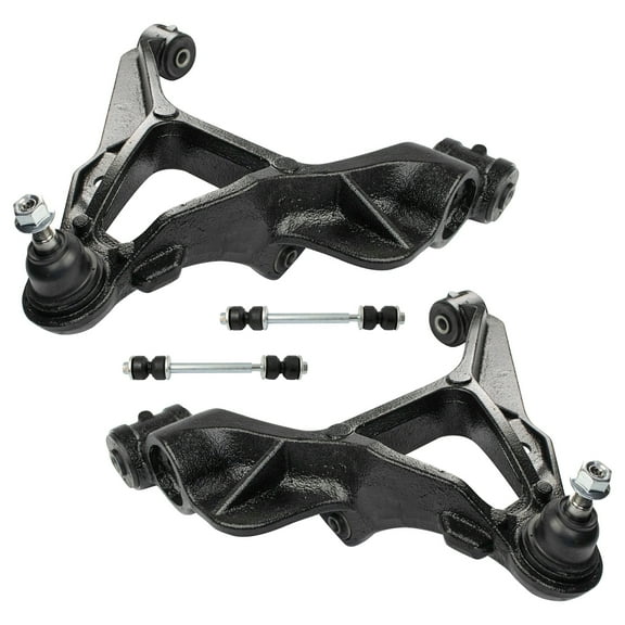 TRQ 4 Piece Suspension Kit Front Control Arms w/ Ball Joints Sway Bar End Links PSA66700 Fits select: 2011-2019 CHEVROLET SILVERADO, 2011-2019 GMC SIERRA