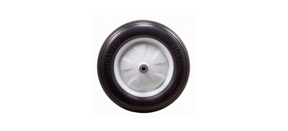 Marathon 00001 16" Ribbed Flat Free Wheelbarrow Tire