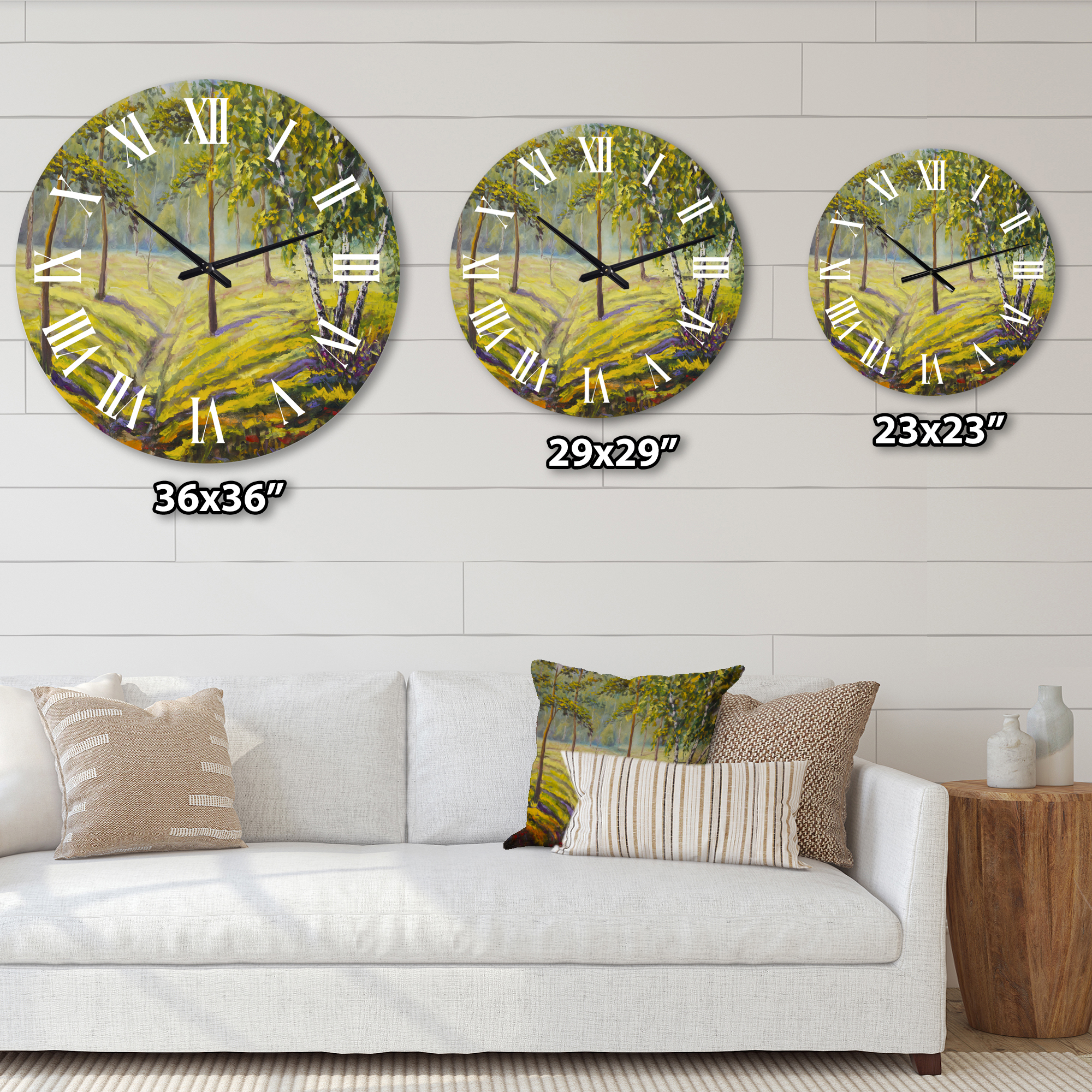 Designart 1 in Quartz Traditional Wall Clock