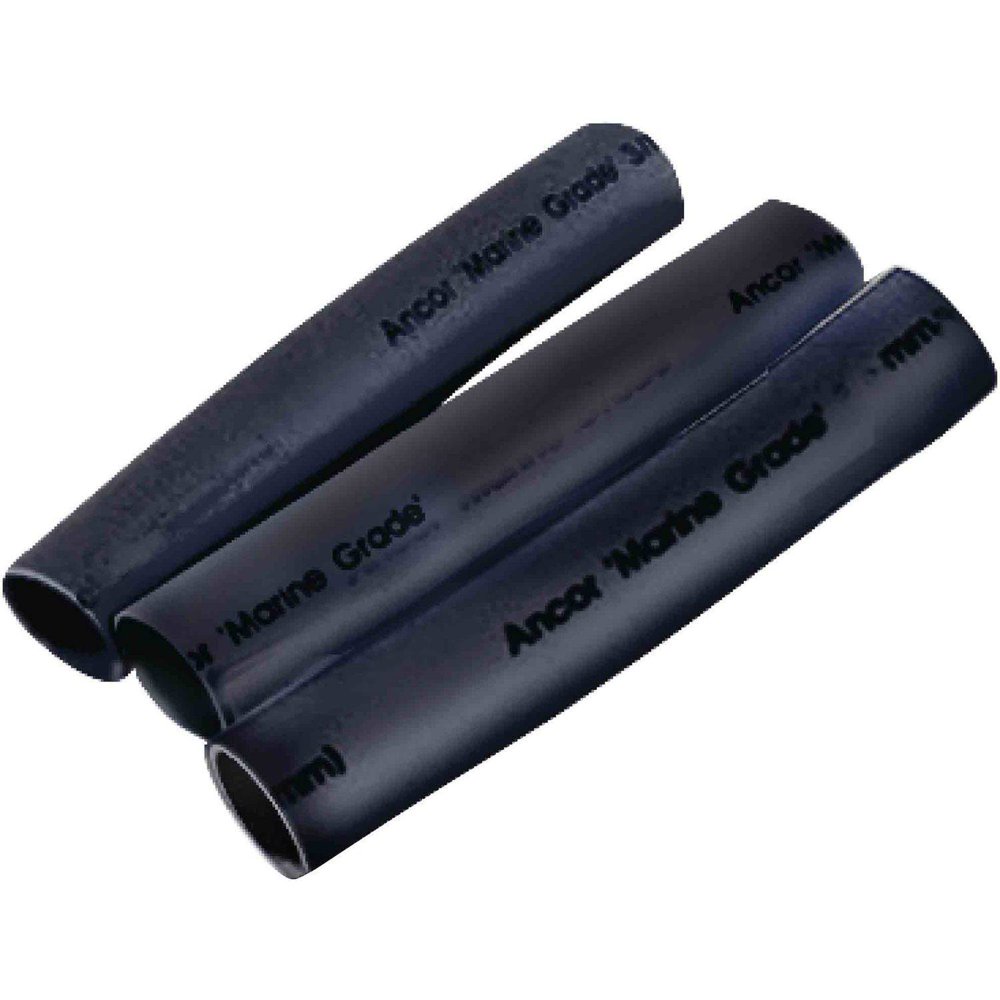 Ancor Adhesive Lined Heat Shrink Tubing, Assorted, 3", 8pk, Black