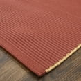 thumbnail image 3 of Feizy Theo Modern Solid, Red/Tan, 1'6" x 1'6" Swatch Reversible Stain Resistant Water Resistant Casual Design Carpet for Living Dining Bed Room, 3 of 8