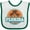 White and Green, variant on Inktastic Sanibel Island Florida beach cities Boys or Girls Baby Bib