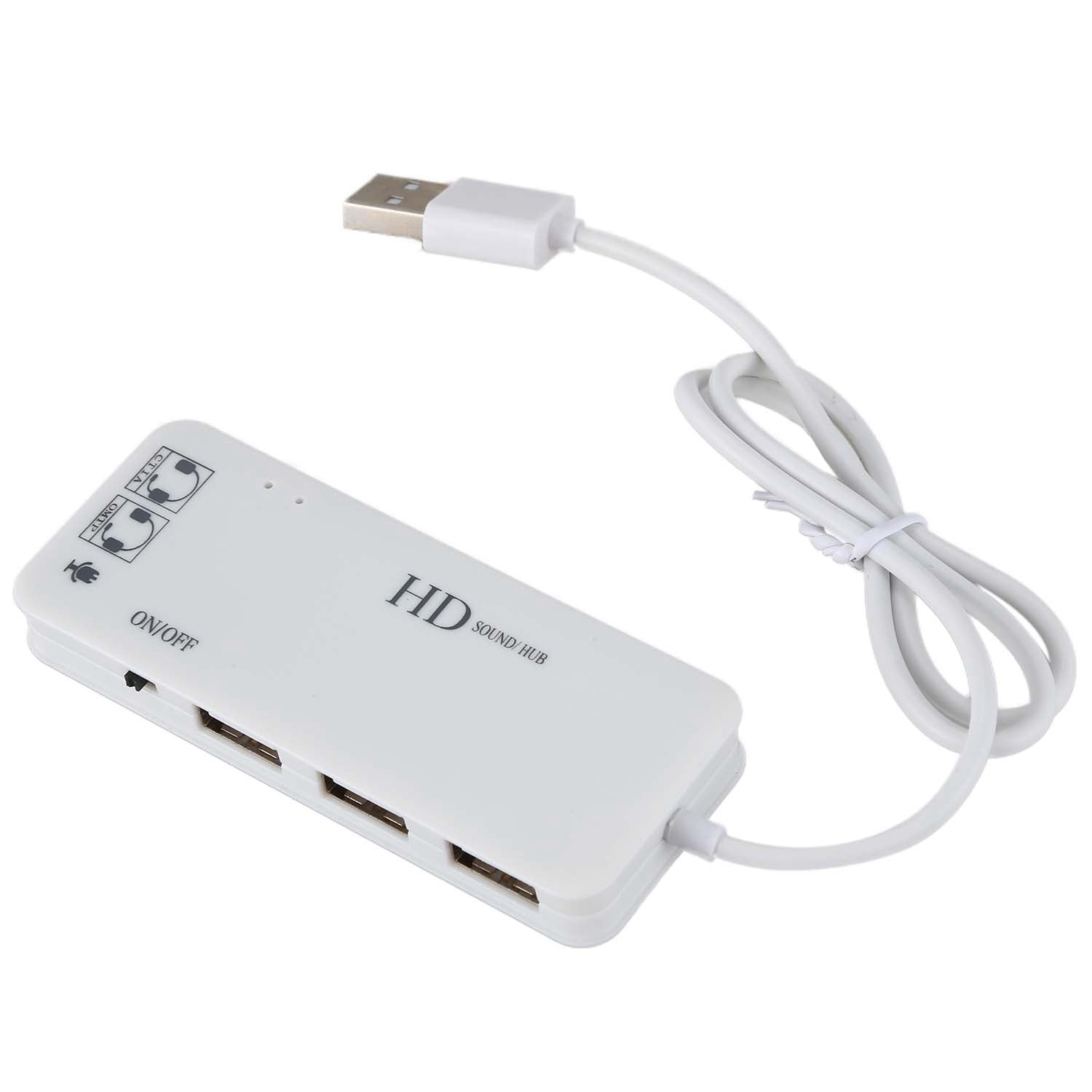 Sound Card 7.1 Multifunction HUB Sound Card USB HUB Sound Card Computer Cables hot-USB2.0 hub Cable Length: See Detail, Color: Black Sound Card 7.1 Multifunction HUB Sound Card USB HUB Sound Card Computer Cables hot-USB2.0 hub Cable Length: See Detail, Color: Black