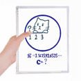 thumbnail image 1 of Carnet Illustration Chat Problème Mathématique Cercle Journal Rechargeable Papeterie, 1 of 3