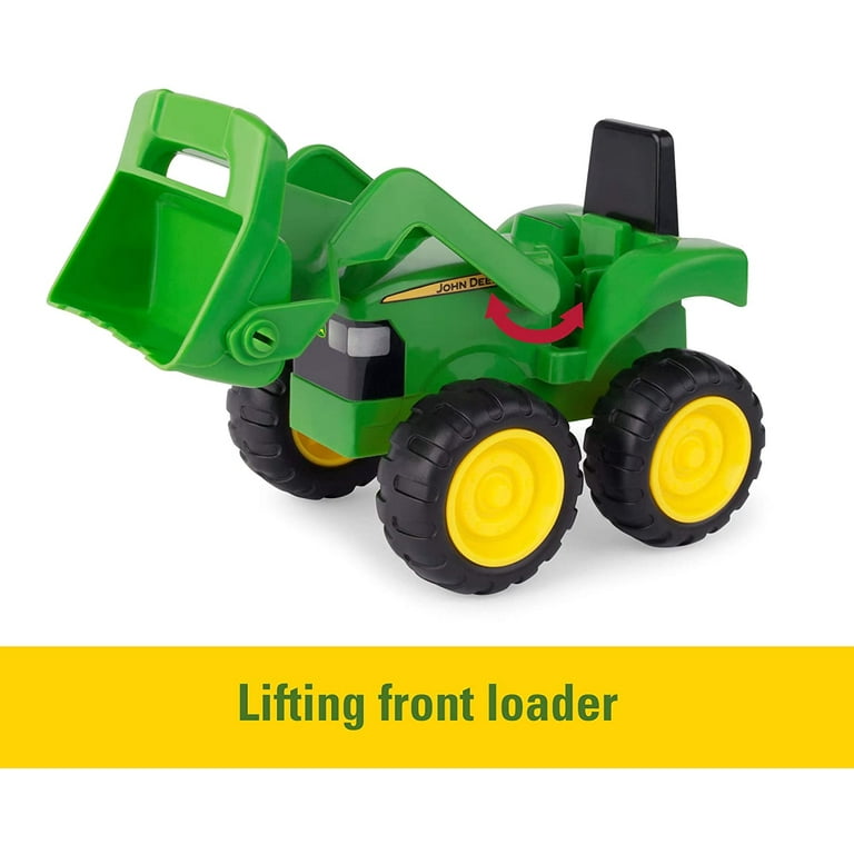John Deere Sand Toys Dump Truck and Toy Tractor with Loader for Kids Aged 18 Months and Up 6 Inch Green Pack of 2 Great Easter Toys for Easter Basket Stuffer Walmart