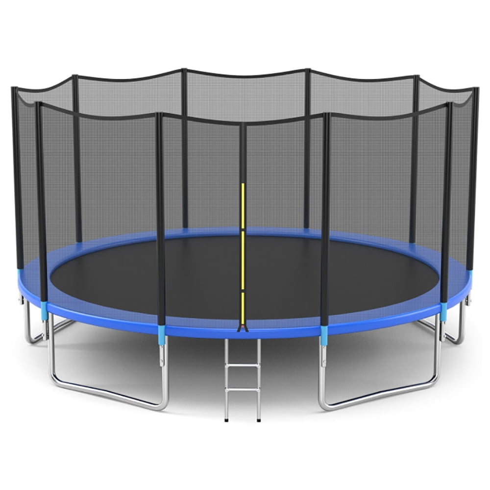 Aimee Lii 12 Feet Outdoor Trampoline Bounce Combo with Safety Closure Net Ladder, Outdoor Trampoline for Kids Aimee Lii 12 Feet Outdoor Trampoline Bounce Combo with Safety Closure Net Ladder, Outdoor Trampoline for Kids