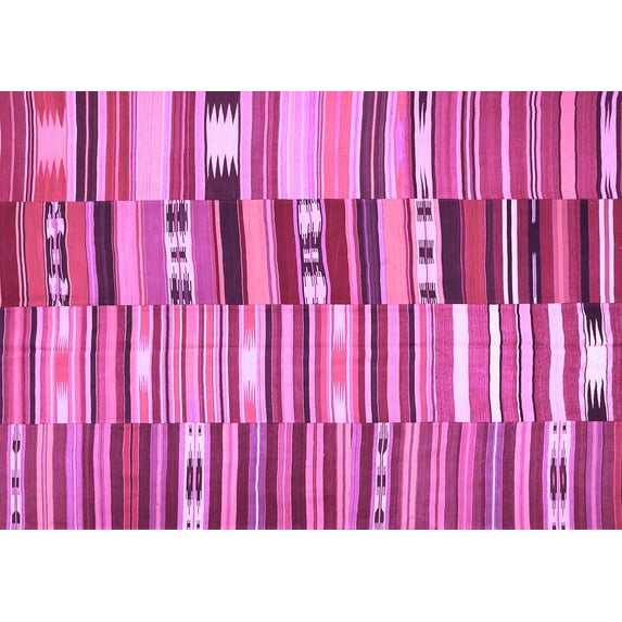 Ahgly Company Indoor Rectangle Patchwork Purple Transitional Area Rugs, 8' x 12'