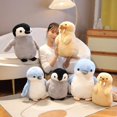 thumbnail image 2 of Animal marino pingüino de peluche de juguete muñeca de morsa regalos de cumpleaños para niños muñeca cómoda para dormir almohada de buena calidad, 2 of 5