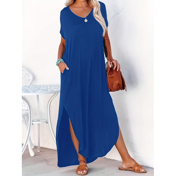 Casual dress with slits on cheap both sides