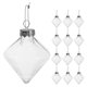 thumbnail image 1 of 16 bolas de plástico transparente rellenables para decorar, con la parte superior extraíble y transparente, para Halloween, bodas, fiestas y manualidades navideñas., 1 of 8