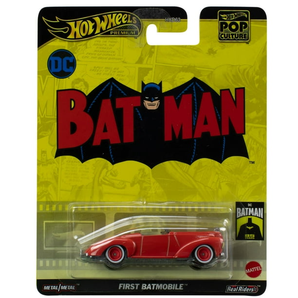 Hot Wheels Premium Pop Culture Batman Classic First Batmobile 1:64 Scale Diecast Vehicle