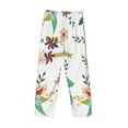 thumbnail image 5 of Disketp Pretty Floral With Leaves Men'S Pajama Pants - Ultra Soft Fleece Sleep And Lounge Pants (Size: S-Xxl), 5 of 9