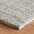 thumbnail image 3 of Dash & Albert Crosshatch Hand Micro Hooked Wool Rug, 8' x 10', Dove Grey, 3 of 7