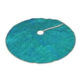 thumbnail image 2 of Bingfone Christmas Tree Skirt Mat Christmas Decoration Interior 36" -Blue Green Glitter, 2 of 6