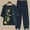 1# Navy lightning deals of today, variant on Dyegold Linen Sets for Women 2 Piece Summer Outfits Casual Short Sleeve Tops with Long Pants Tracksuit Sweatsuits Lounge Set