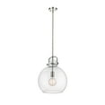 thumbnail image 5 of Innovations Lighting  Newton Sphere - 1 Light 14" Stem Hung Pendant Brushed Brass/Matte White, 5 of 5