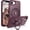 Wine Red, variant on MYKOMI for iPhone 16e Case,16e Magnetic Phone Case with MagSafe Rotatable Invisible Kickstand Ring Holder Design Shockproof Women Men Girl Boy Protective Cover for iPhone 16e 6.1"