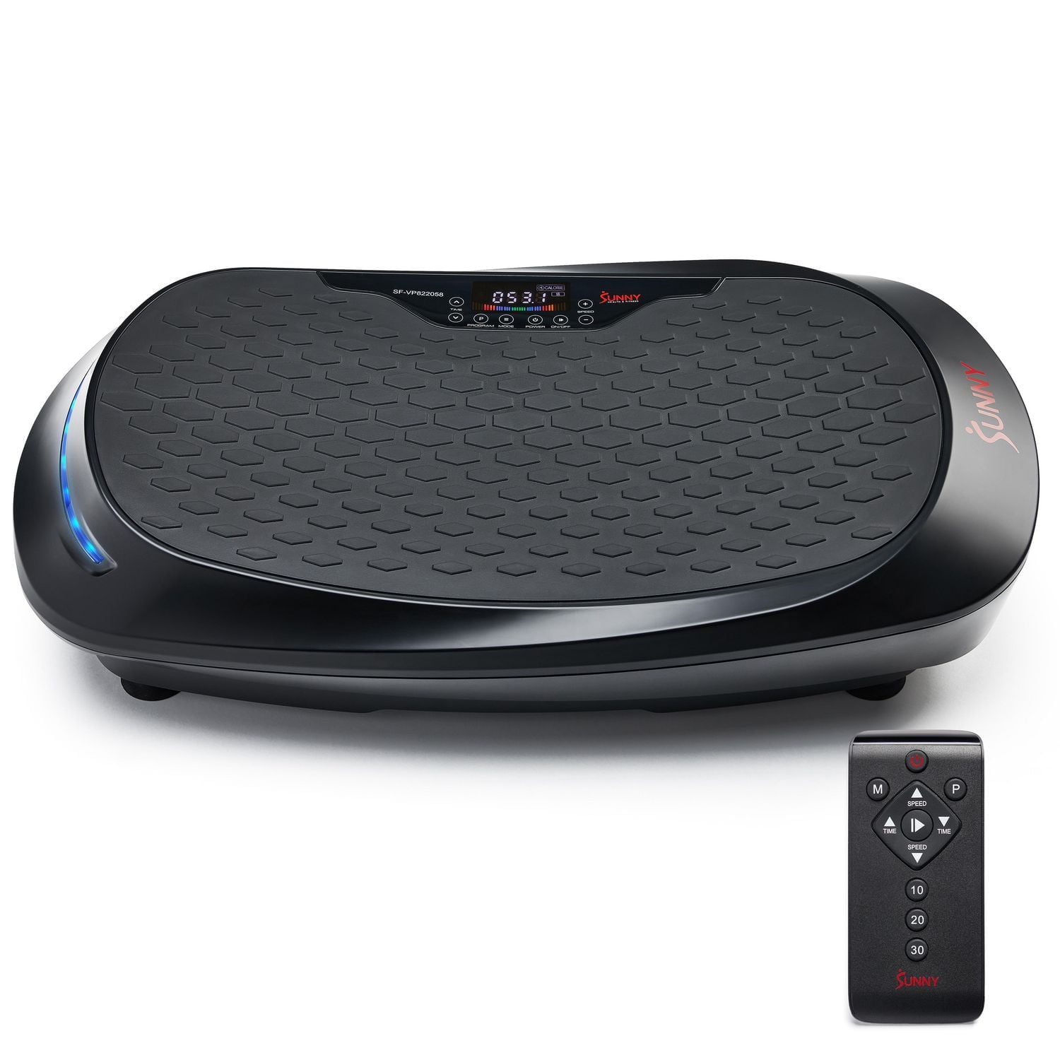 Sunny Health & Fitness Fitboard Vibration Platform Exercise Machine with Multiple Speed Settings and Vibration Modes for Multipurpose Workouts