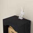thumbnail image 5 of VECELO Tall Narrow Corner Bookcase, Enclosed Free-Standing Storage Cabinet with Adjustable Shelves, Anti-tilting Device and Dust-Free Organization, Black, 5 of 11