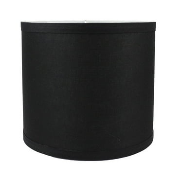 Springcrest Gray Linen Medium Drum Lamp Shade 15 Top X 16 Bottom 11 High Slant Spider Replacement With Harp And Finial Com Springcrest Gray Linen Medium Drum Lamp, 16 Inch Diameter Drum Lamp Shade