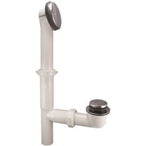 Keeney 63WK Bath Drain, Plastic, Chrome, For: All Standard Size Tubs