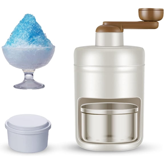 Ice Shaver Snow Cone Crusher Advanced Manual Household Kitchen Utensils and a Freezing Mold for Making Smoothies