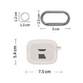 thumbnail image 6 of Joernso Silicone Headphone Protective Case Dustproof Waterproof Solid Color with Hanging Buckle Wireless Earphone Cover for JBL TUNE BUDS, 6 of 8