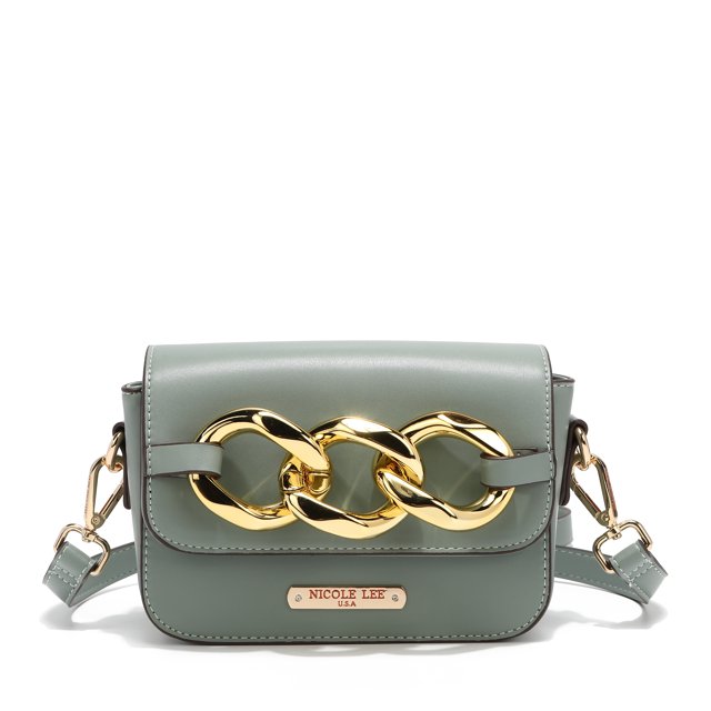 Bolsa Cruzada Marca Nicole Lee con eslabones Sage Nicole Lee Lexi
