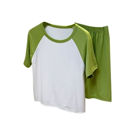 

Summer Outfits Set For Kids Boys Baby Toddler New Children S Thin Short Sleeved Round Neck T Shirt And Solid Color Shorts Fashion Casual Home Suit For 2-3 Years