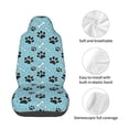 thumbnail image 4 of Wukai Cute Dog Footprints Full Set Car Seat Covers with Soft Padding Universal Auto Front Seats Protector and Cushion Mat, 4 of 5