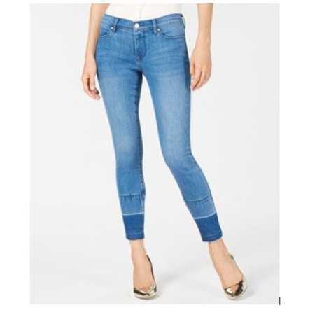 NEW Kendall + Kylie The Ultra Babe Perfect Mid-Rise Jeans Future Blue Size 24