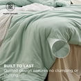 thumbnail image 4 of Juego de edredón Bedsure Oversize Queen, 7 piezas, color verde salvia, 4 of 8